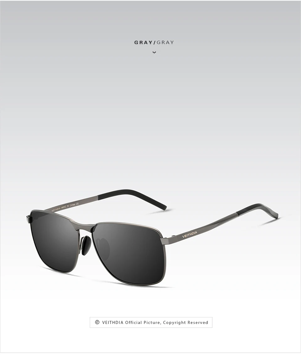Бренд VEITHDIA, унисекс, дизайнерские модные квадратные солнцезащитные очки, мужские, s, поляризационное покрытие, зеркальные солнцезащитные очки, аксессуар для очков для мужчин