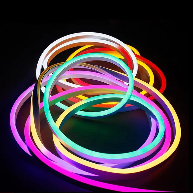 Aliexpress Super Mini Led Neon Light Flexible Soft Super Mini Led Neon Light Flexible Soft Waterproof Ip65 Ac110v 220v Decorative Rgb Red Green Bule