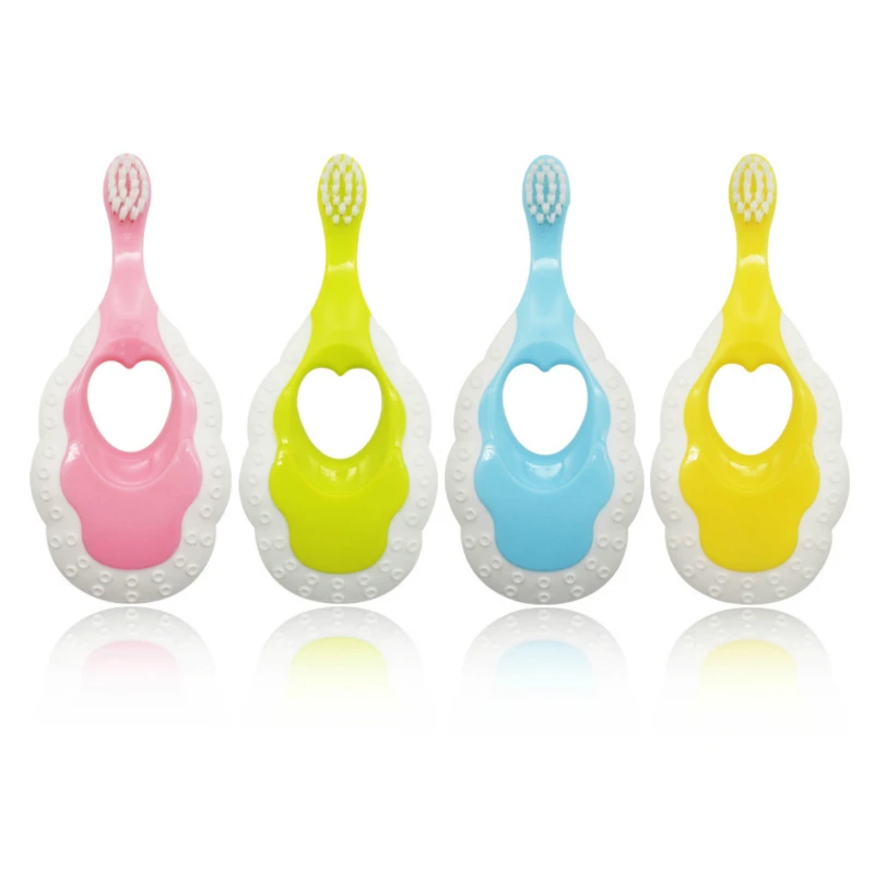 

Baby Infants Kids Soft Safe Teether Training Teeth Toothbrush Brush Handle Toddler Newborn Clean Mouth Care Cepillo De Dientes