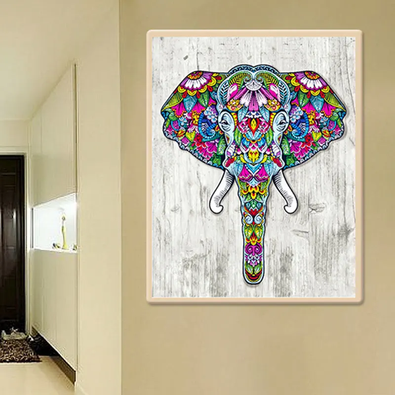 

Elephant 30 * 40cm 5D Painting Cross Stitch Needlework Diamond Embroidery Popular Child Gift Diy