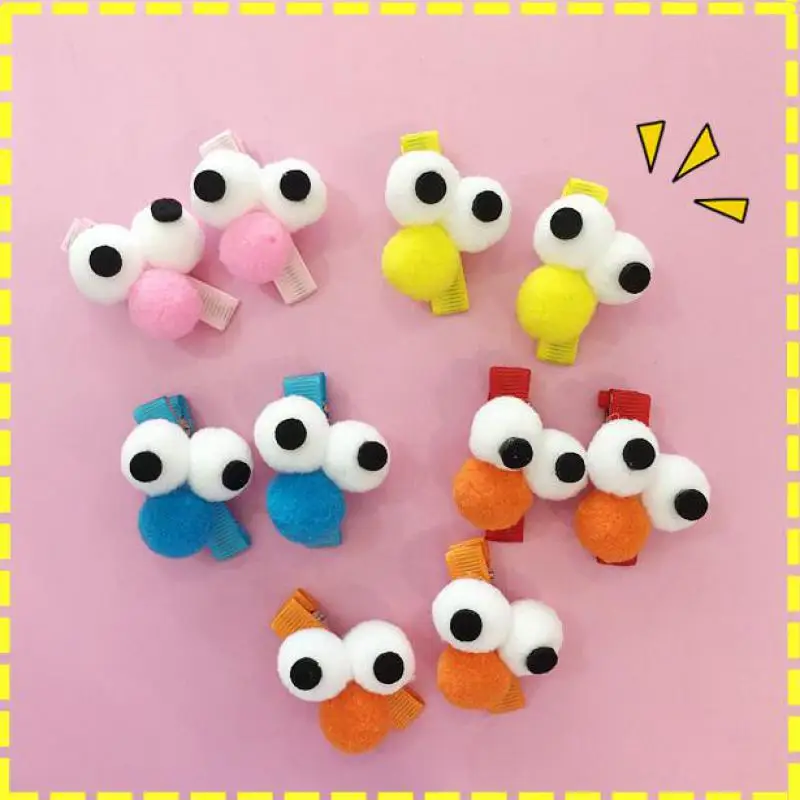

10pcs Sesame Street Funny Style Street Hairpin Solid Candy Color Barrette Girl Hair Accessories For Children Toy