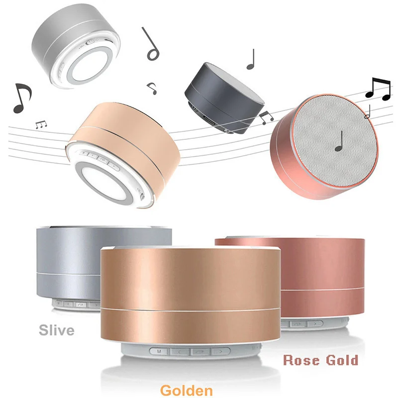 Portable Mini Metal Wireless Bluetooth 3.0 Speaker USB Led Light Music Hi-Fi Boxes Support TF Card Small Sport | Электроника