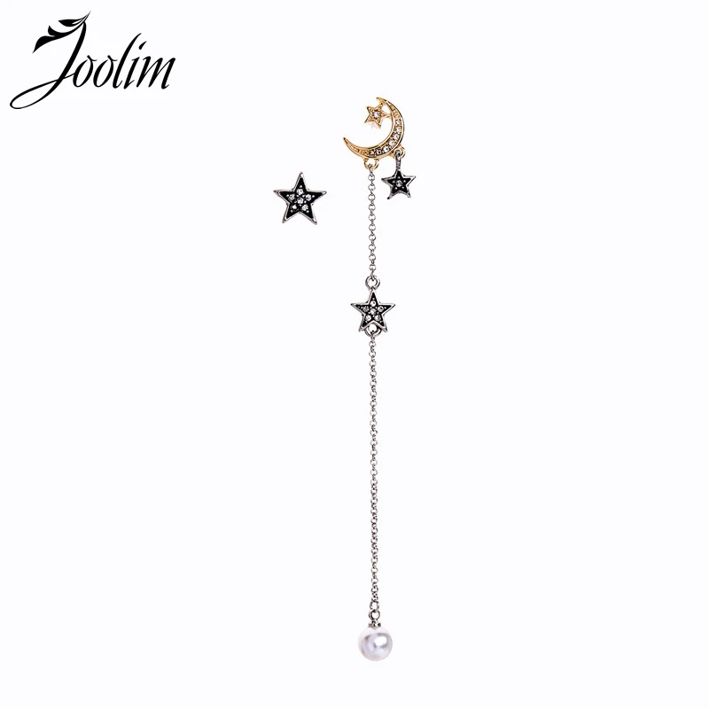 

Joolim Fresh Retro Delicate Moon Star Mimatching Earring Asymmetric Earring Wholesale