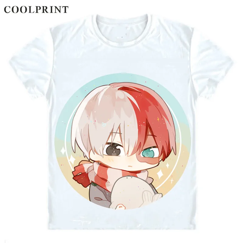 Футболка Todoroki Shouto Мужская Повседневная рубашка с принтом боку моя геройская