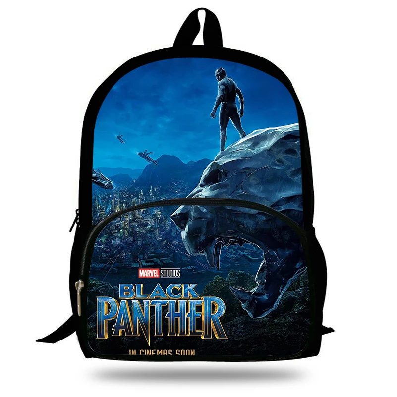 2019 Популярная Новая Черная пантера с принтом Marvel детские школьные сумки для
