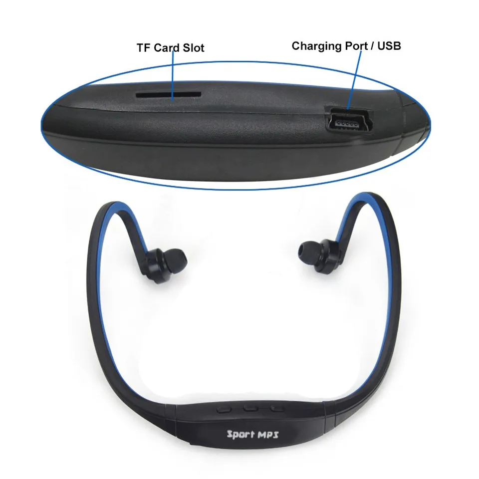 YKSO  Sport MP3 Player Wireless MP3 Music Portable audio with TF Card Slot Headset Wireless Earphone MP3 Player (14)