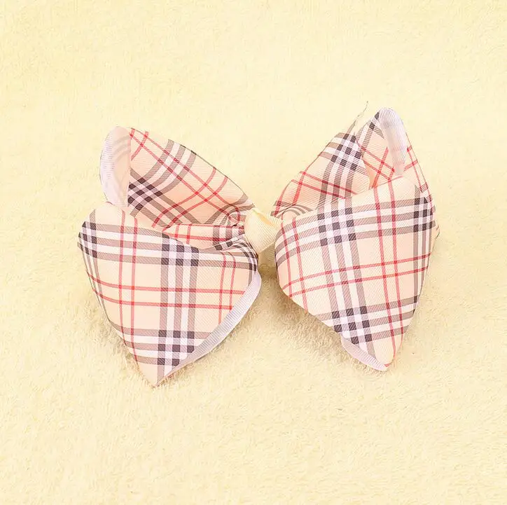 plaid ribbon hairbow2