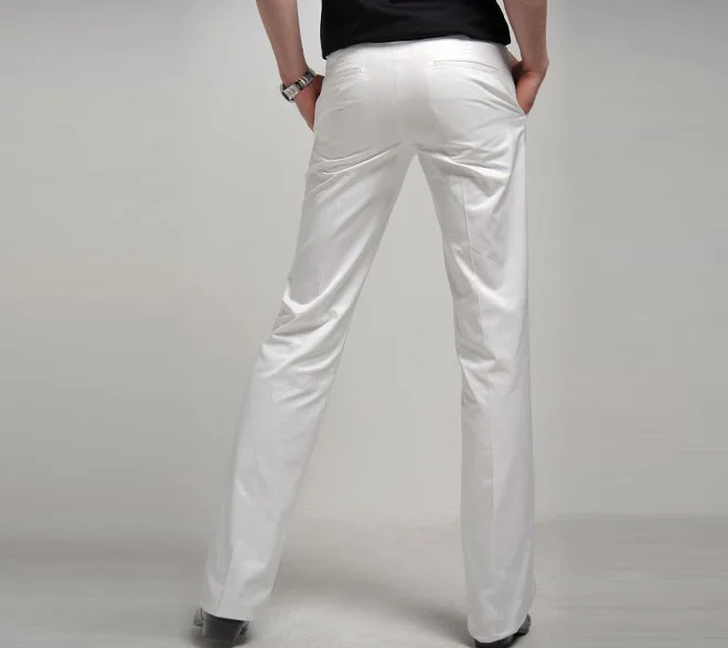 white skinny dress pants