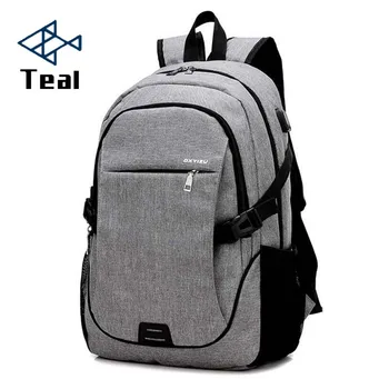

Men Backpacks Women canvas Bags Laptop 15.6 Inch USB Backpack Large Capacity casual travel backpack 2018 new