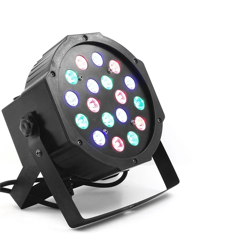 

18 LED LED Stage Light RGB Crystal Magic Ball Bulb DMX Par Light 110-220V Disco Club Party Light disco led light