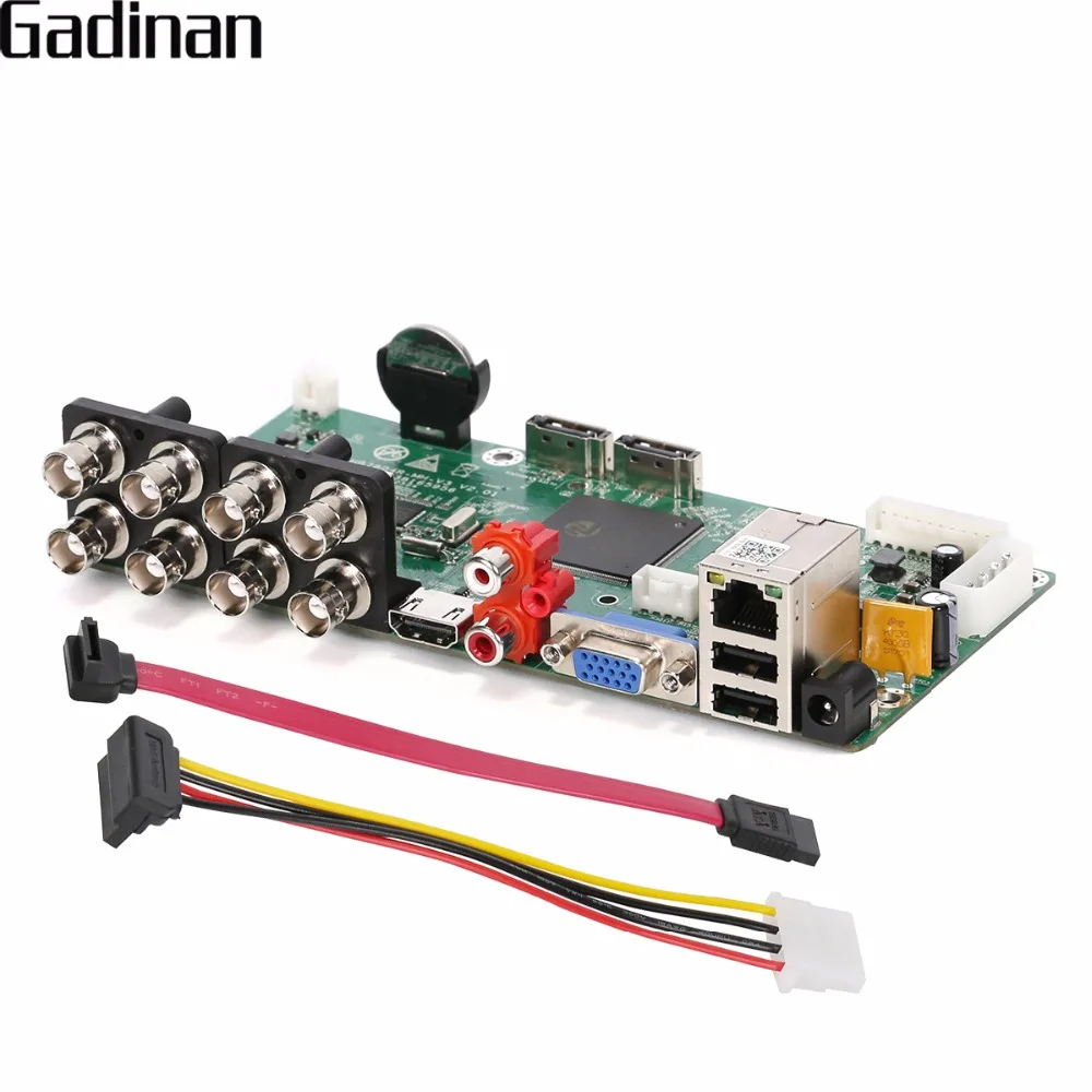 Видеорегистратор GADINAN 8 каналов AHDNH 1080N HI3520D основная плата аналоговый IP AHD TVI CVI XVI 5