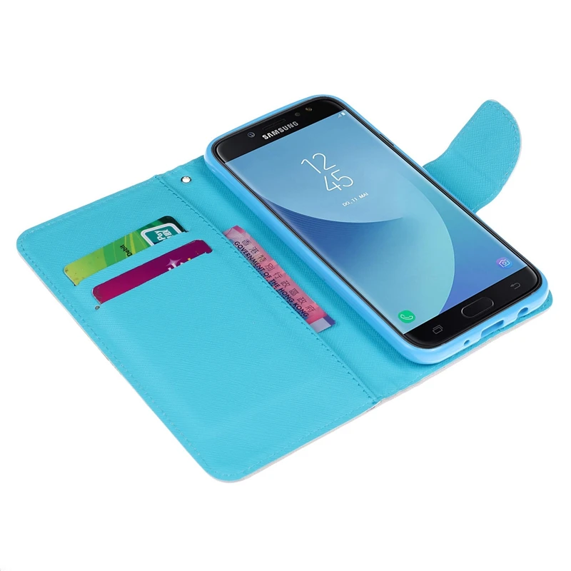 Кожаный бумажник для Samsung Galaxy J5 2017 чехол SM J530f флип телефон J530 j5