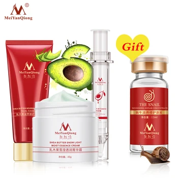 

Shea Butter Facial Clean +Shea Butter Essence+Shea Butter Eye Cream Moisturizing Firming Skin Care