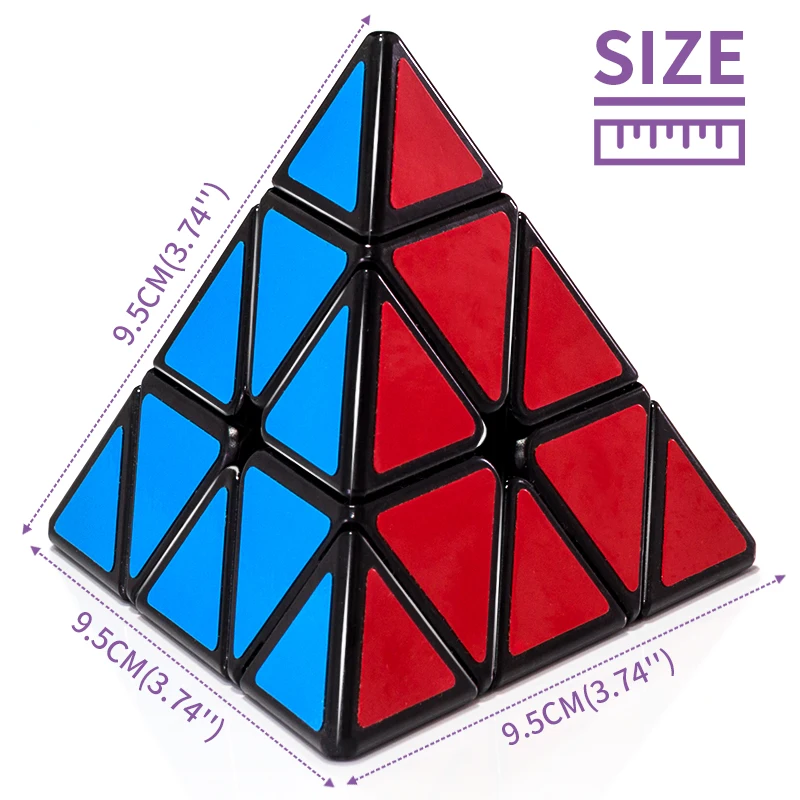 Профессиональная Пирамида 3x3x3 Магический кубик Рубика скоростной стикер соревнование скорость Neo Twist классические развивающие игрушки-головоломки для детей