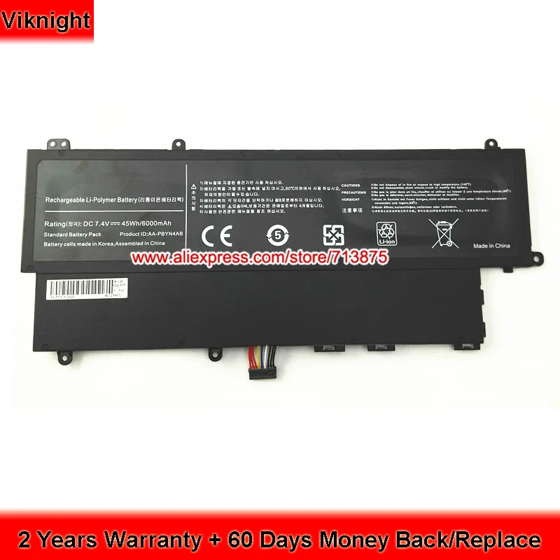 High Quality 7.4V 6000mAh AA-PBYN4AB Laptop Battery for SAMSUNG NP530U3C Battery NP530U3B-A03RU Batteries