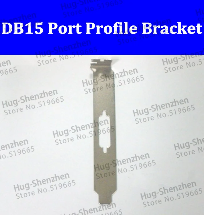 Высокое качество DB15 2 Rowl Порты и разъёмы низкопрофильный кронштейн для компьютера 100 шт./лот