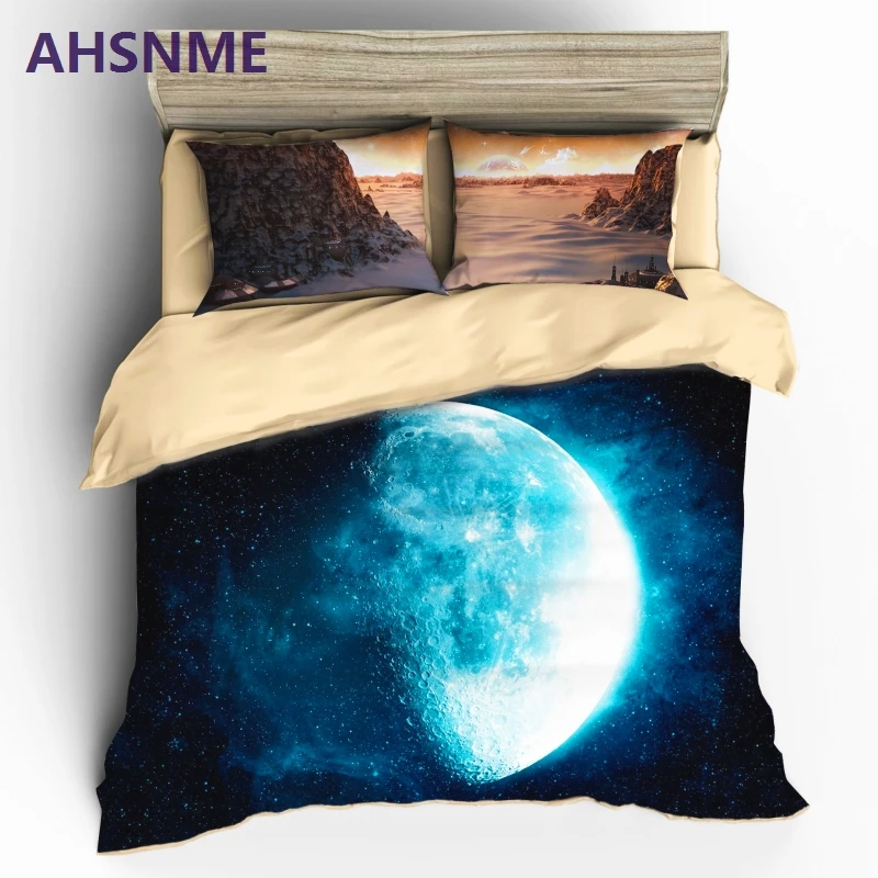 Ahsnme High Definition Printing Future City Bedding Sets Sci Fi