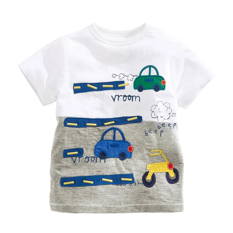 Детская футболка для девочек и мальчиков одежда для малышей летняя футболка для мальчика дизайнерская хлопковая футболка с героями мультфильмов для детей 1–6 лет