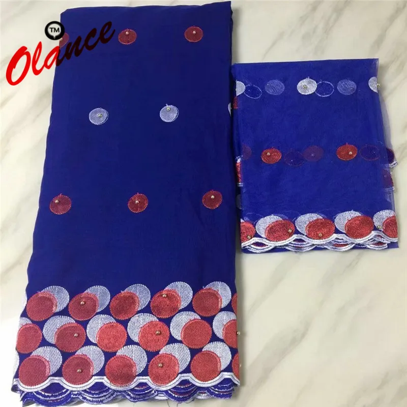 

New arrival Embroidered swiss Voile Lace For Daily Dress PB19 ,2018 wholesale Price royal blue Cotton Lace fabric