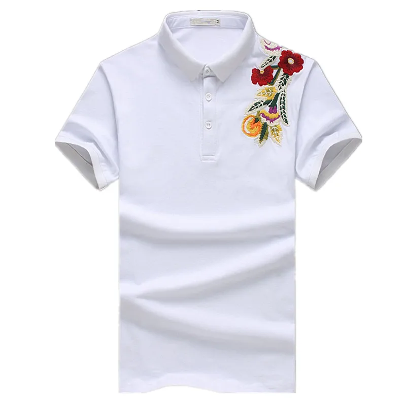 2017 summer new styles Men's leisure fashion embroidered polo shirts