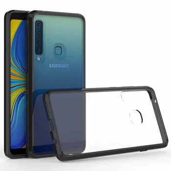 

50pcs/lot Soft Frame Shockproof Transparent Hard Case For Samsung Galaxy J6 Plus J4 Plus A7 2018 A9 2018