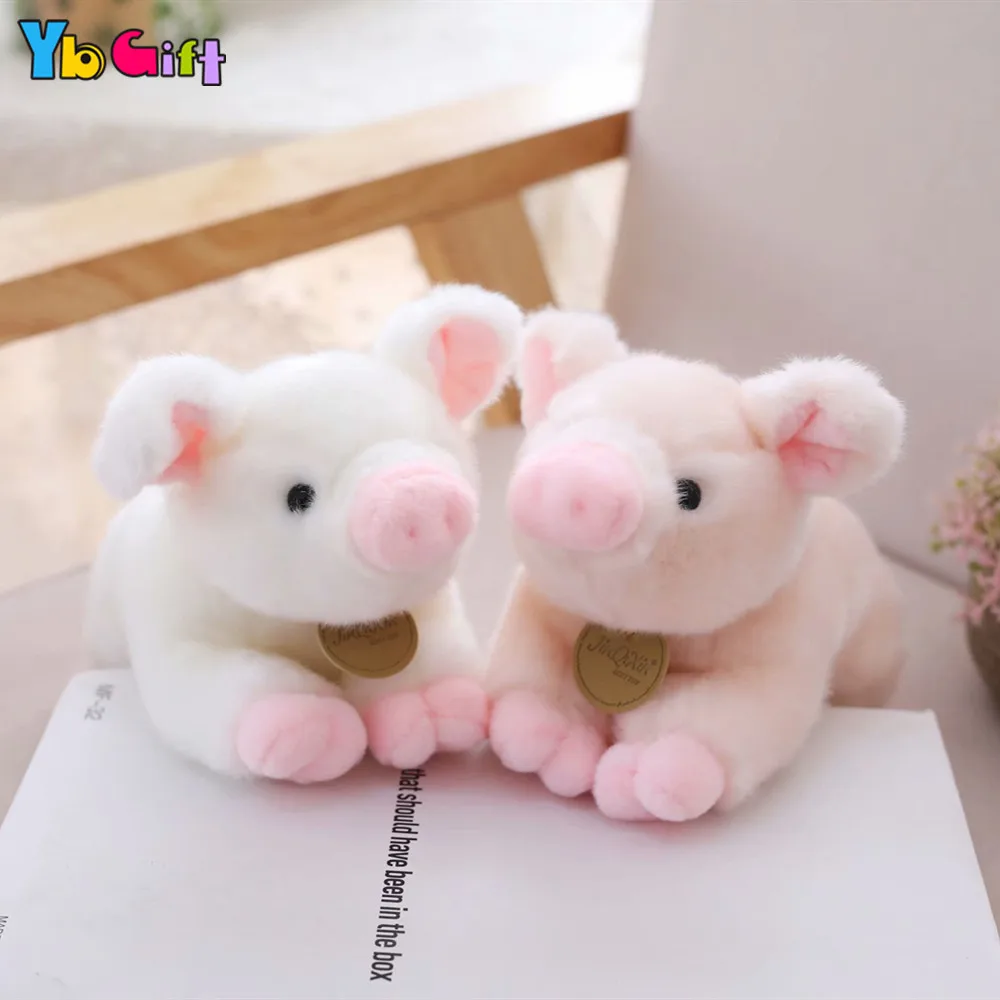 

Yb Gift Kawaii Cute Small Pig Plush Baby Calm Toys Stuffed Pig Animal Plush Dolls Girls Birthday Gift Room Party decoration
