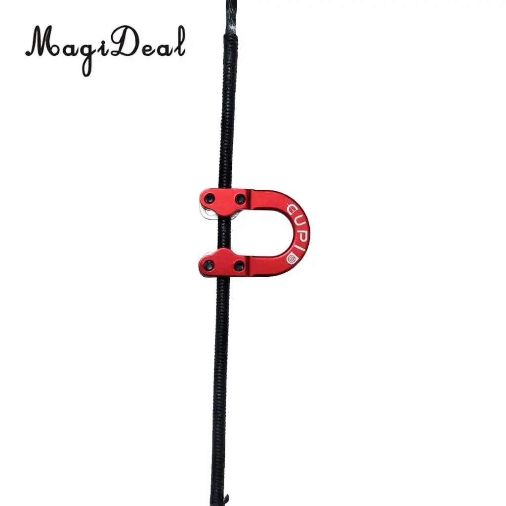 MagiDeal Metal D Loop Archery Release Bow String Nock D Loop Archery Accessory Black