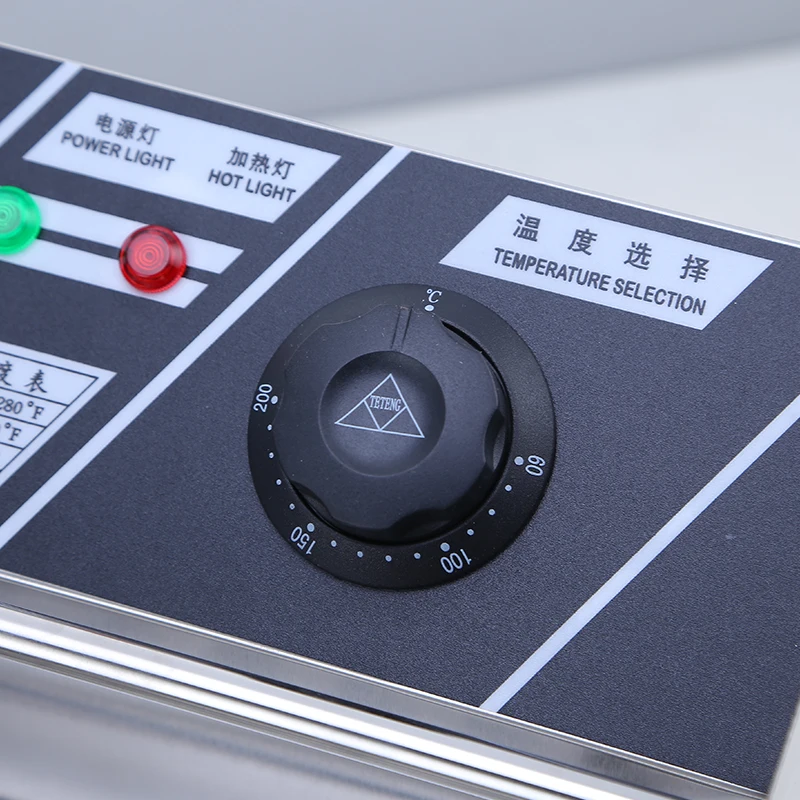 US $209.00 Electric Deep Fryers Commercial thickening single cylinder double sieve electric frying pan Fried chicken NEW