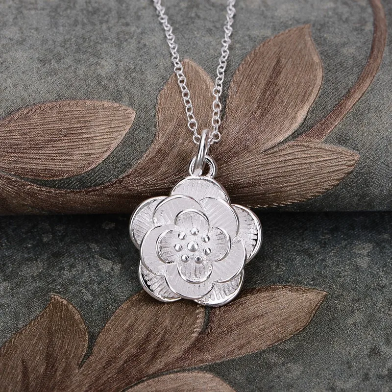 

silver plated Necklace 925 jewelry silver Pandant Fashion Jewelry JLGLYMEW