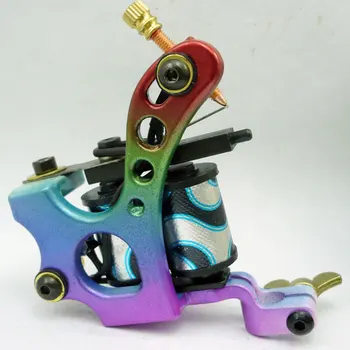

10Pcs/lot Pro Casting Iron Tattoo Machine 10 Wraps coil stainless steel Tattoos Body Art Gun Coil Machine LPC-ITM-7042-8H