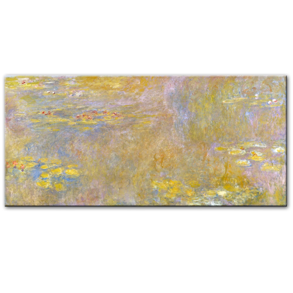 

Claude Monet Water Lilies Wall Art oil Paintings Reproductions Impressionist Famous Flowers Canvas Art For Bed Room Cuadros