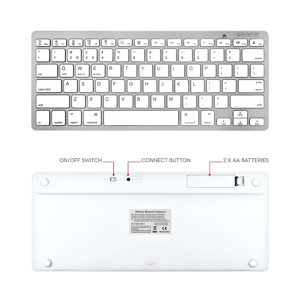 KuWfi ультра-тонкая Bluetooth беспроводная клавиатура Bluetooth 3,0 клавиатура для Apple для iPad серии системы iOS/Windows