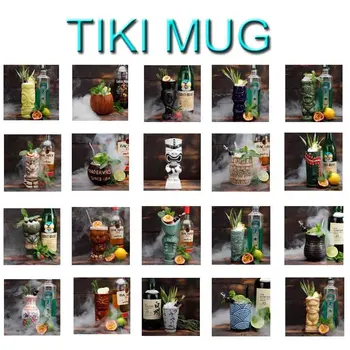 

Tiki bar bar tiki cocktail glass cup Hawaii personality glass totem cup tiki keller