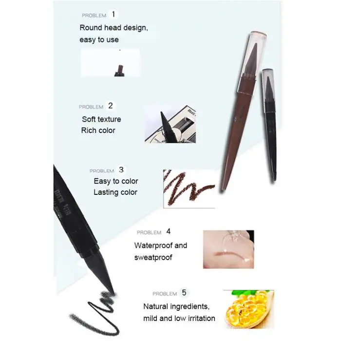 Макияж глаз матовая подводка для глаз Карандаш Make Up Eye Liners Pen Очаровательная водостойкая красота инструмент@ ME88