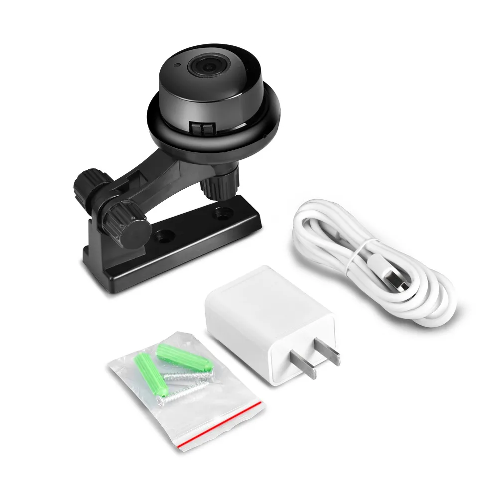 AZISHN 180 градусов wifi 720 P HD IP камера с двухсторонней аудио поддержкой TF карты