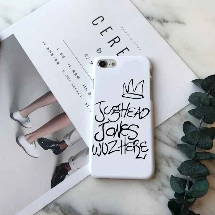 American TV Riverdale Jughead Jones Woz Here Hard PC Phone Case Cover For iPhone 5 5S SE 6 6S Plus 7 7Plus 8 8 Plus X XR XS MAX