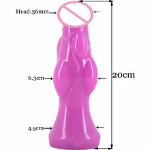 Adult Flesh Black Purple Dildo Butt Plug Huge Anal G spot Toys Flexible Large Vagina Sex_NEW CHGD18