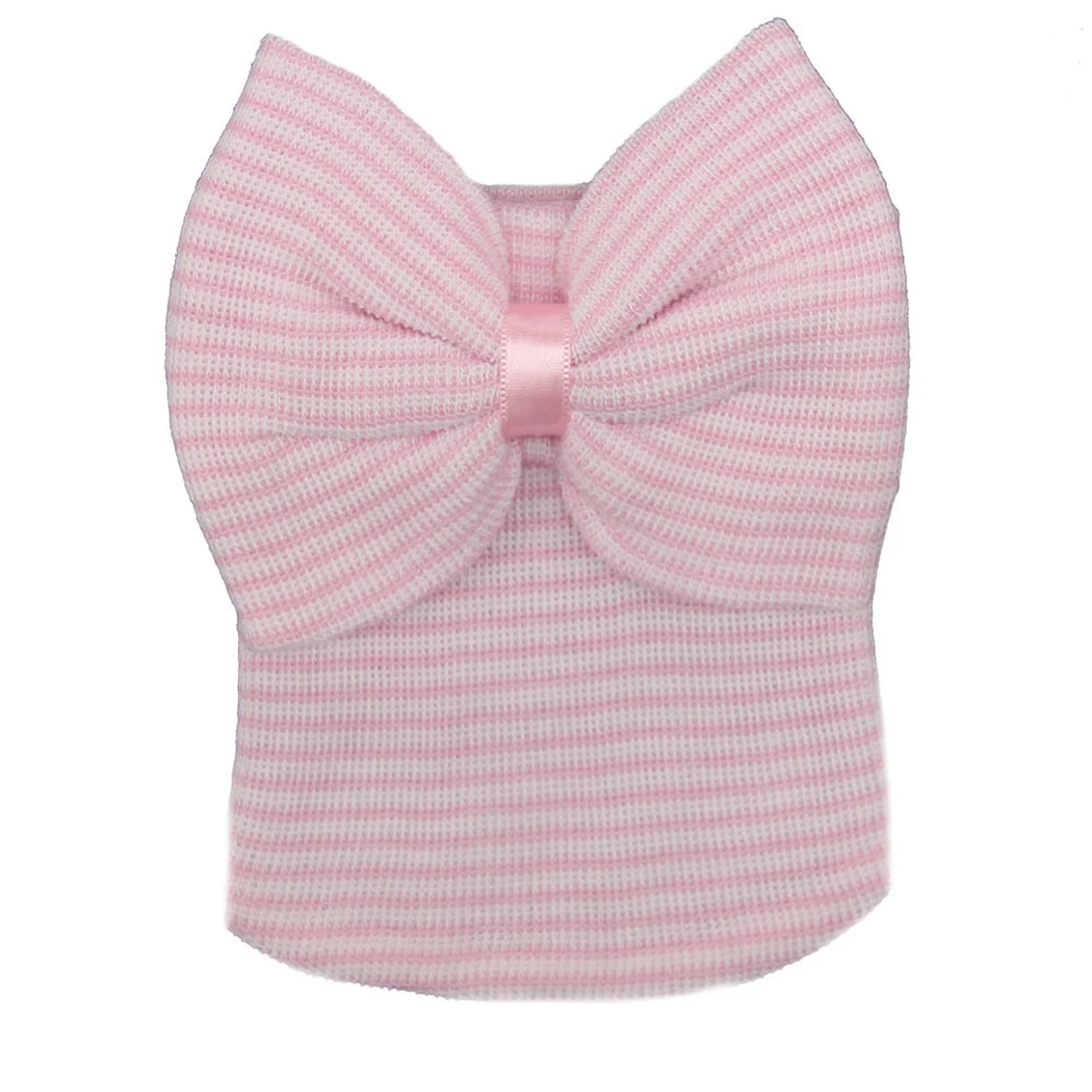 

Children Bowknot Hats Striped Baby Knit Hat Newborn Caps Baby Photo Accessories Toddler Beanie