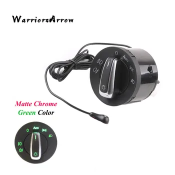 

WarriorsArrow AUTO Headlight Head Lamp Switch Light Sensor Module Upgrade Chrome For Skoda Octavia 2013 2012 2010 2008 2004