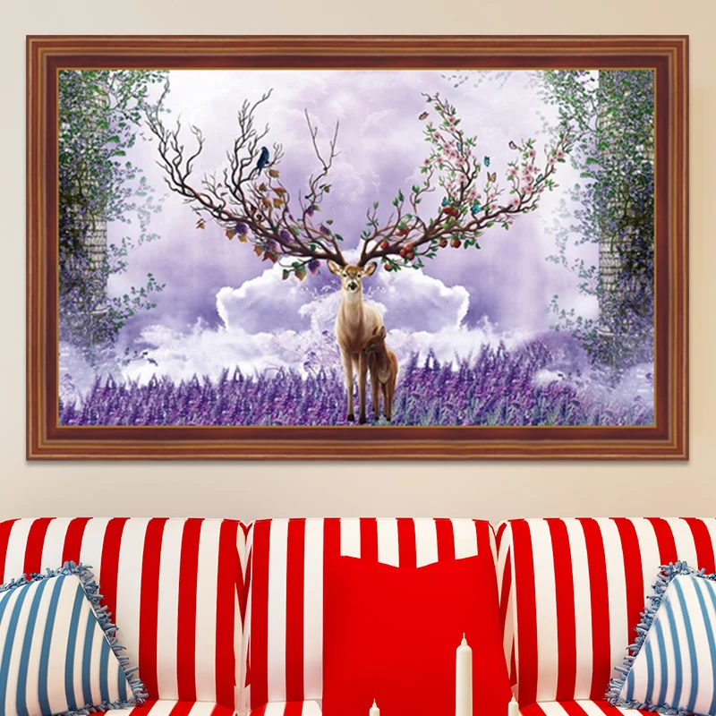 

Youran Full Drill Diamond Painting Cross Stitch Elk Landscape Pattern Diamond Embroidery diy 5d Handmade Needlework Home Decor