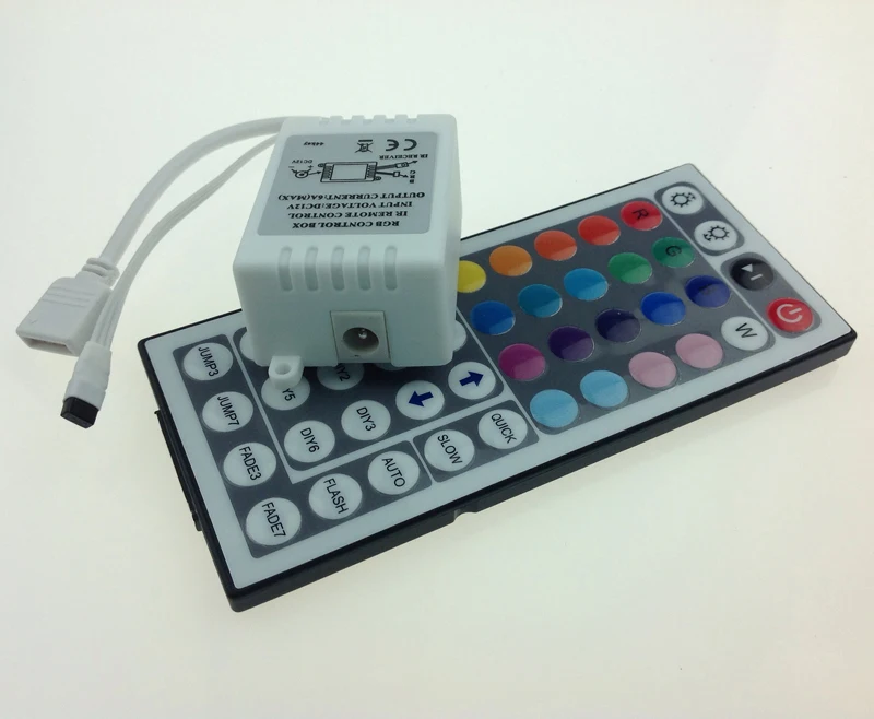 #cheap 44 Keys LED IR RGB Controler LED Lights Controller IR Remote Dimmer Input DC12V 6A For RGB SMD 3528 5050 LED Strip freeshipping