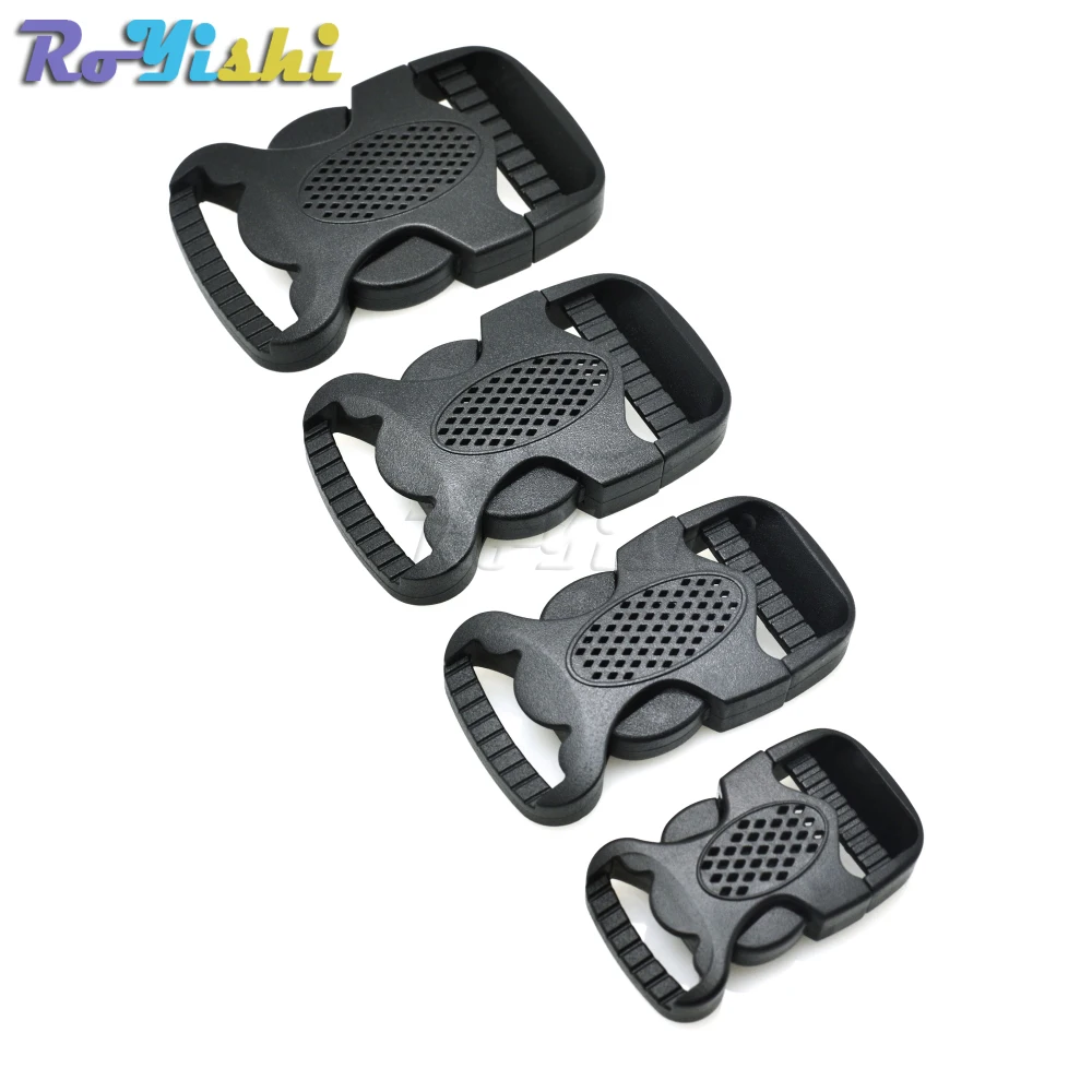 

Plastic Side Release Buckles For Outdoor Sports Slimwaist Backpack Straps Webbing 20mm 25mm 32mm 38mm