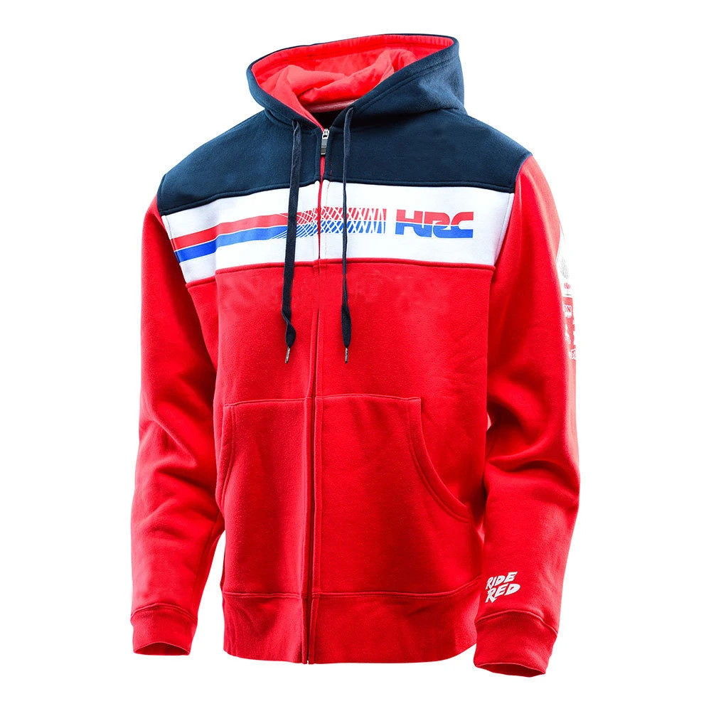 

Free shipping 2018 Knight Winter Moto GP Rossi For Honda CBR Zip Sweat Fleece Sweater