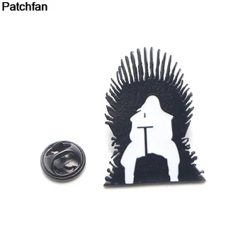 

20pcs/lot Patchfan Game of thrones Iron Throne Zinc pins para backpack clothes medal shirt badges brooches for men women A1915
