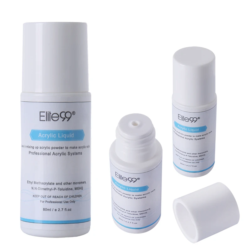 Elite99 Acrylic Liquid Monomer False Acrylic Nail Art 80ml Salon Tool Manicure Nail Art For Acrylic Powder Dust Nails Tips Elite99 Acrylic Liquid Monomer False Acrylic Nail Art 80ml Salon Tool Manicure Nail Art For Acrylic Powder Dust Nails Tips