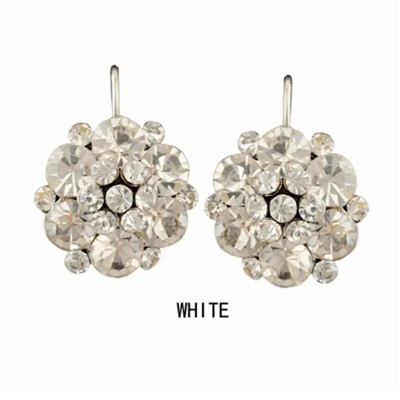 Clip On Earrings For Women Fashion Accessories Gold Silver Plated Multicolor Crystal Rhinestone Statement Clip Earrings Jewelry (19)