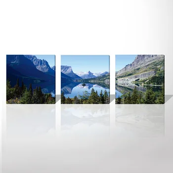 

Modular Wall Paintings Pictures Modern Landscape Scenery HD Giclee Prints Painting Artwork Abstract Beautiful Lake Free Shipping