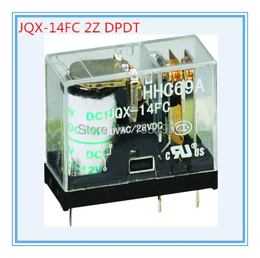 

10pcs/lot DPDT DPST JQX-14FC 5A DC/AC 12V/24V Coil Electromagnetic Power Relay, PCB Mount relay, G2R new,8 pins