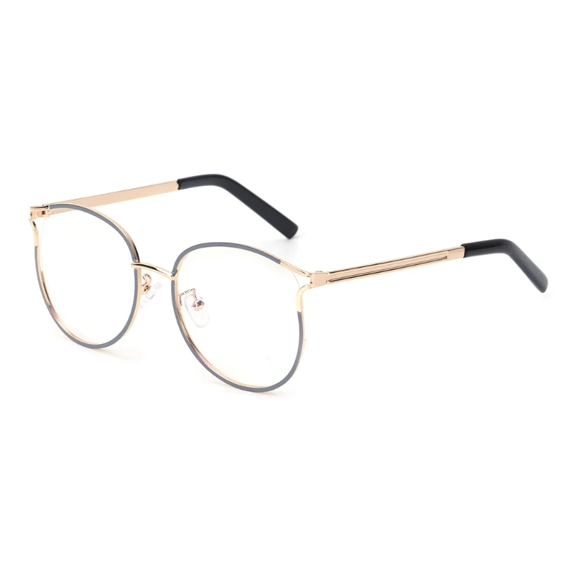 Оптические очки унисекс Ретро кошачий глаз металлическая оправа прозрачные линзы для женщин и мужчин - Цвет оправы: 4