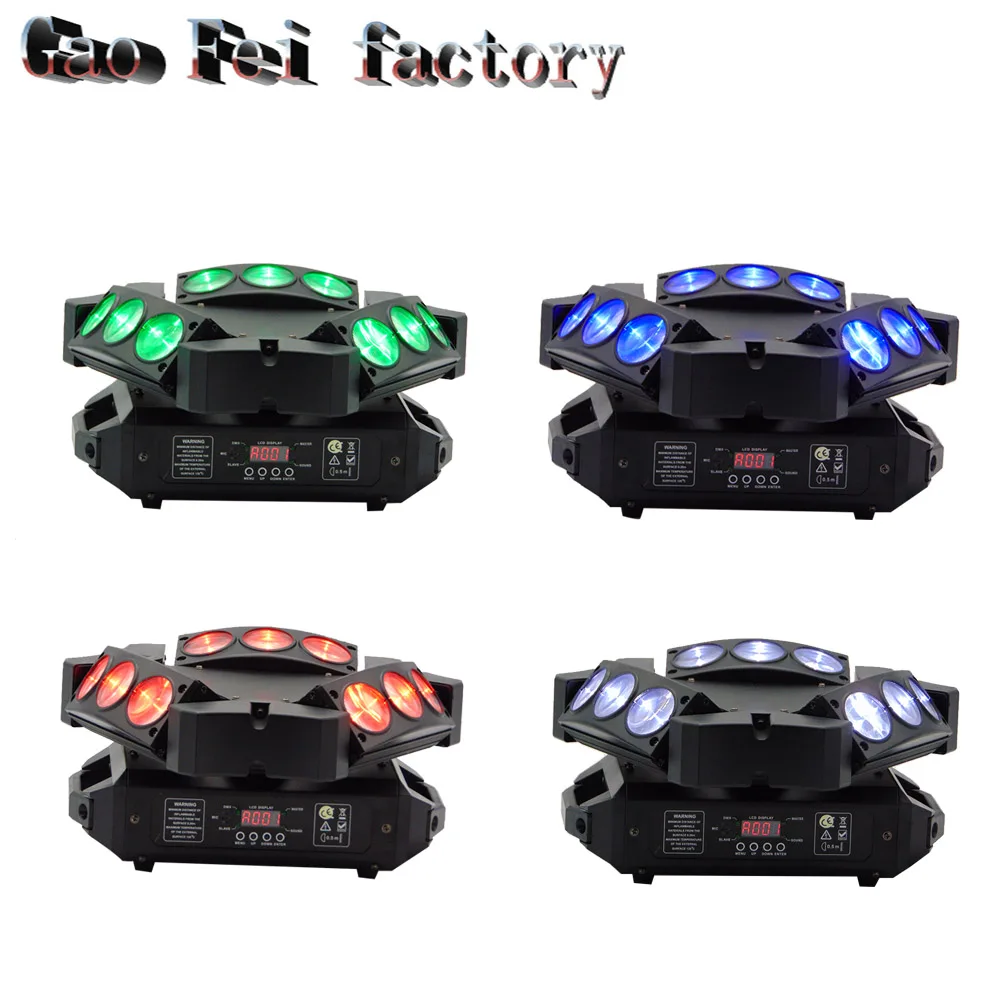 

dj lights 9x12W RGBW Cree Led Moving Head Spider Light dmx512 controller led light good for dj disco (4pcs/lot)